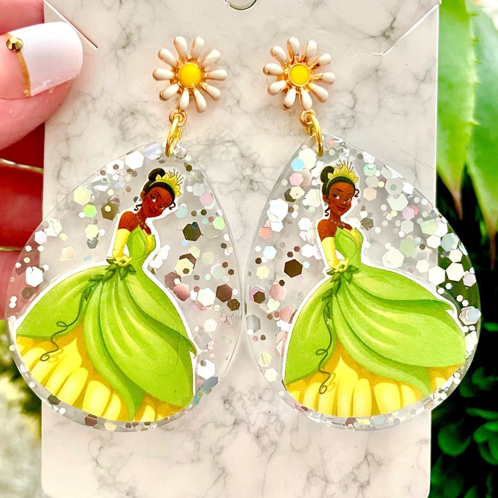 Tiana Acrylic Dangle Earrings